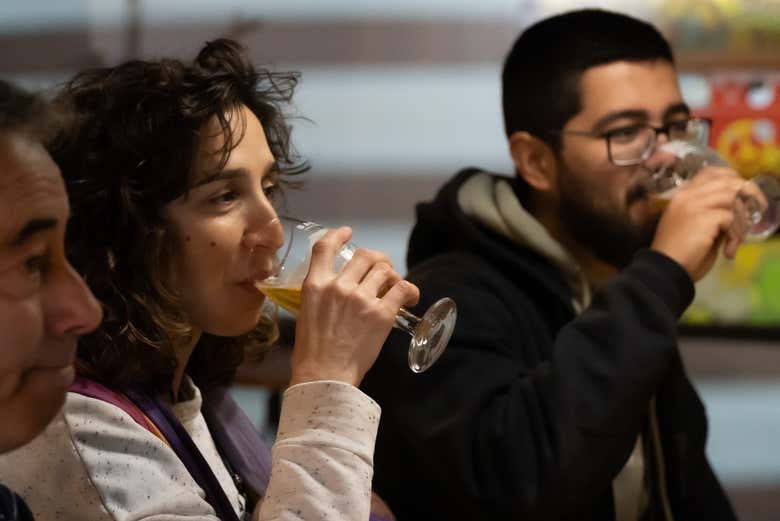 Tasting craft beers with friends