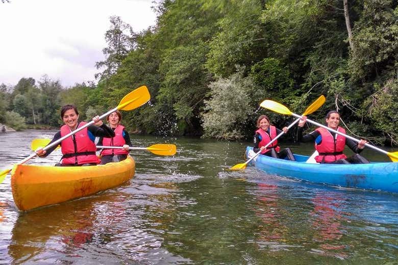 Paddling on River Deva