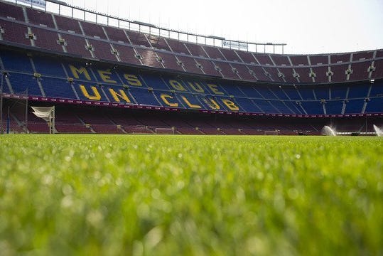 The Camp Nou Pitch