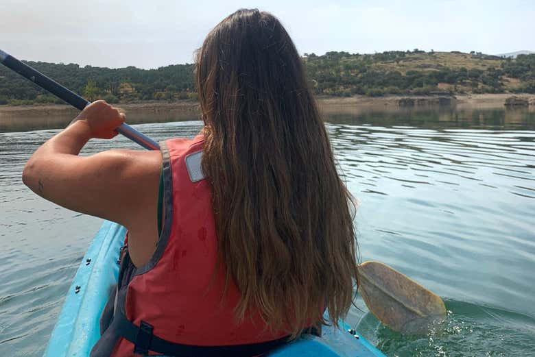Navegando en el embalse de Riosequillo