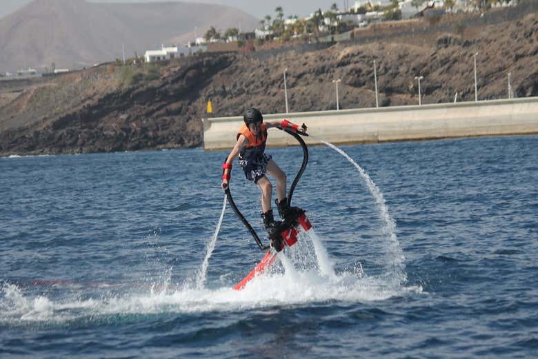 Flyboard en el sur de Lanzarote