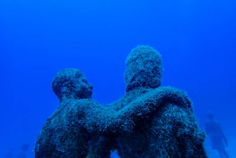 Sculptures at the museum