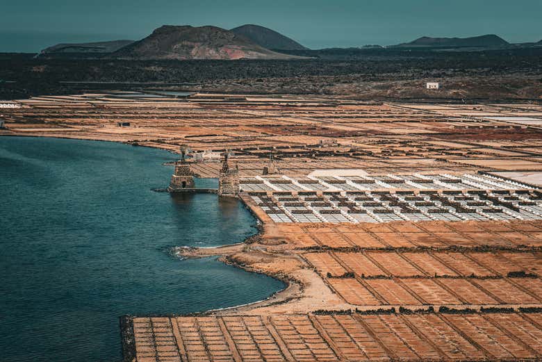 Paisajes de las Salinas de Janubio