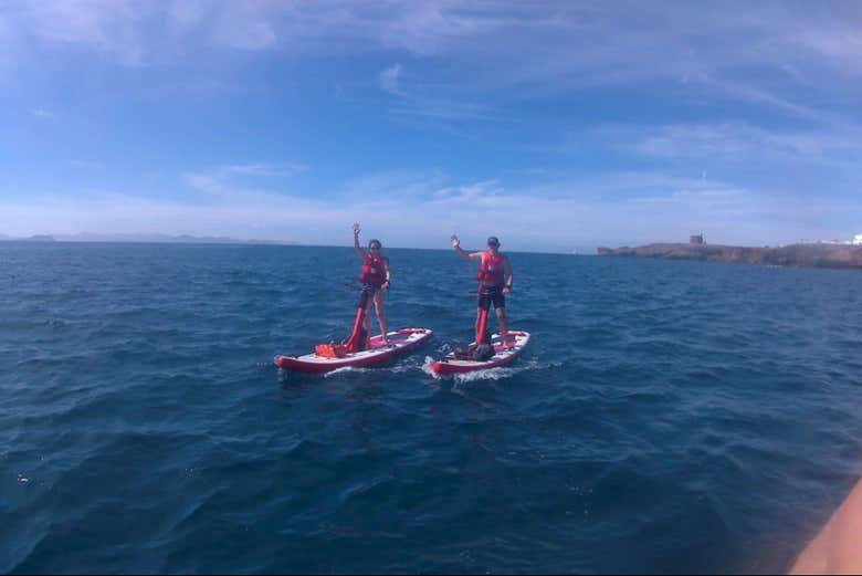 Practice paddlesurfing!