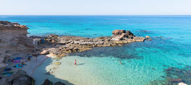 Barco por las calas de Formentera