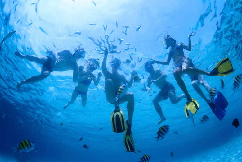 Practicando snorkel