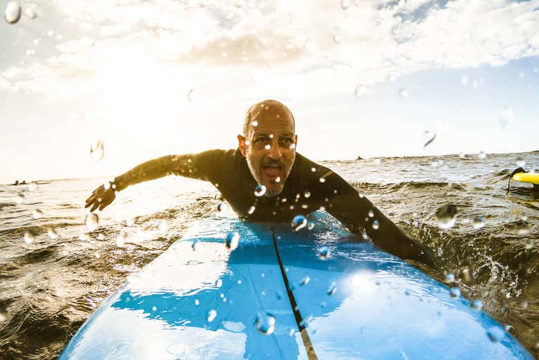 Curso de surf en Playa las Américas