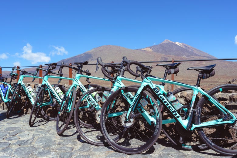 Bicicletas en el Parque Nacional del Teide