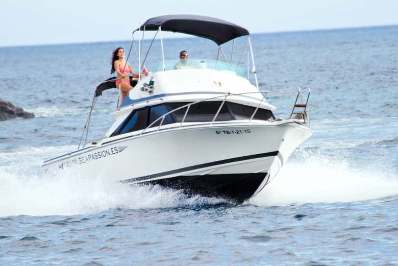 Paseo en yate por la costa del sur de Tenerife