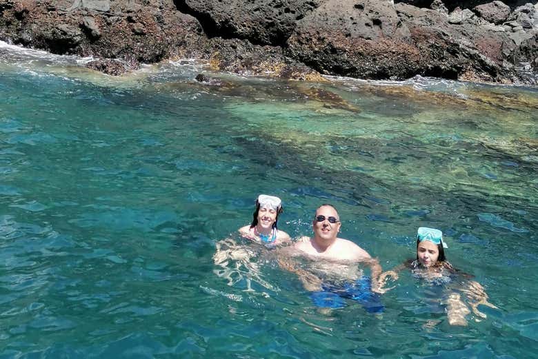 Doing some snorkelling