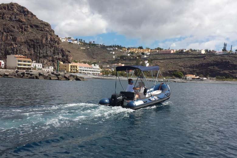 Setting off to cruise around La Gomera