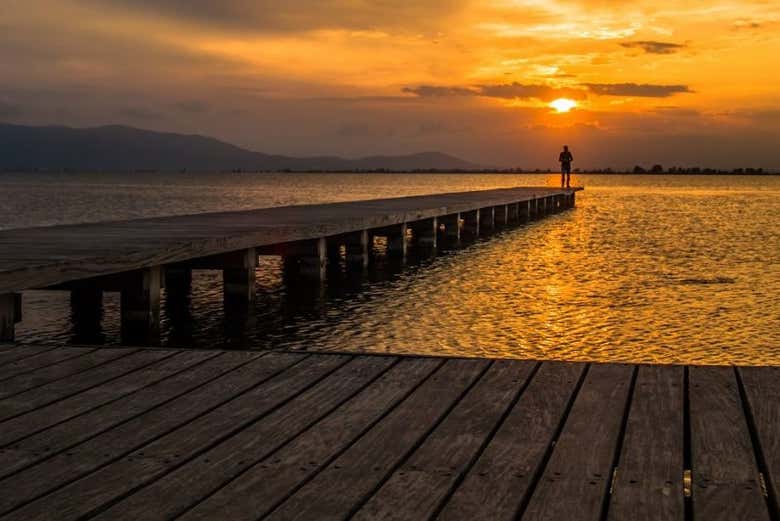 Tramonto sul Delta dell'Ebro