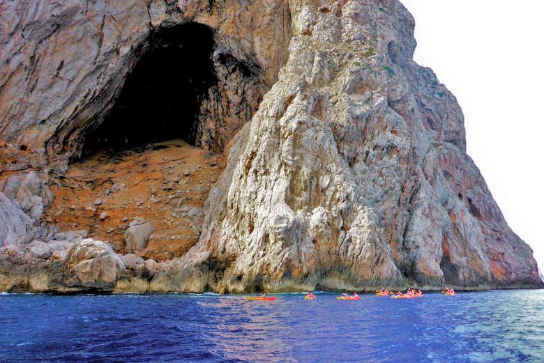 Durante el recorrido en kayak