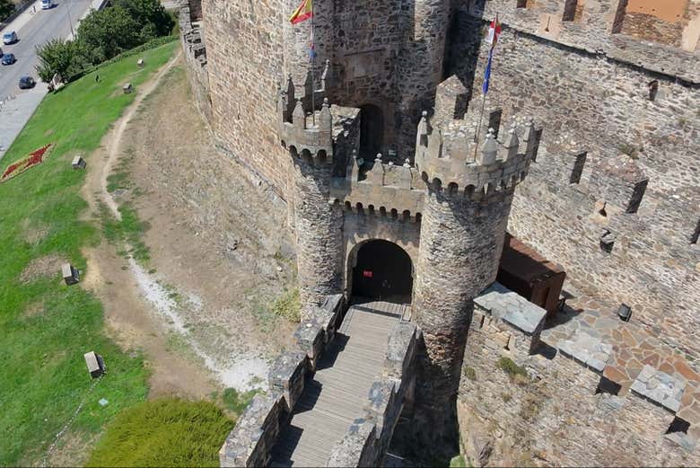 Begin the tour at the imposing castle front