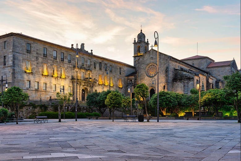Recorriendo el casco histórico de Pontevedra
