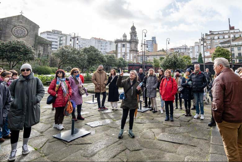 Recorriendo el casco histórico de Pontevedra