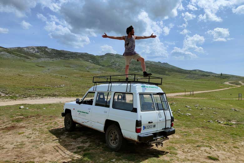 Disfrutando del tour en 4x4