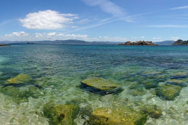 Agua cristalina de las Cíes