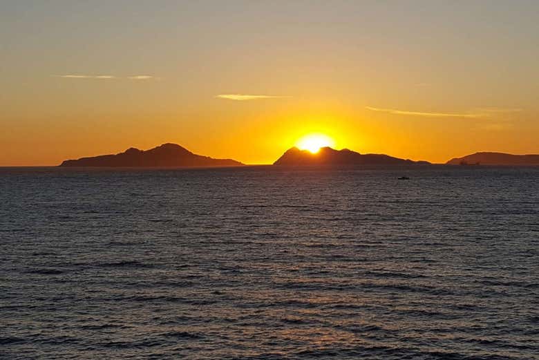 Atardecer en las Islas Cíes