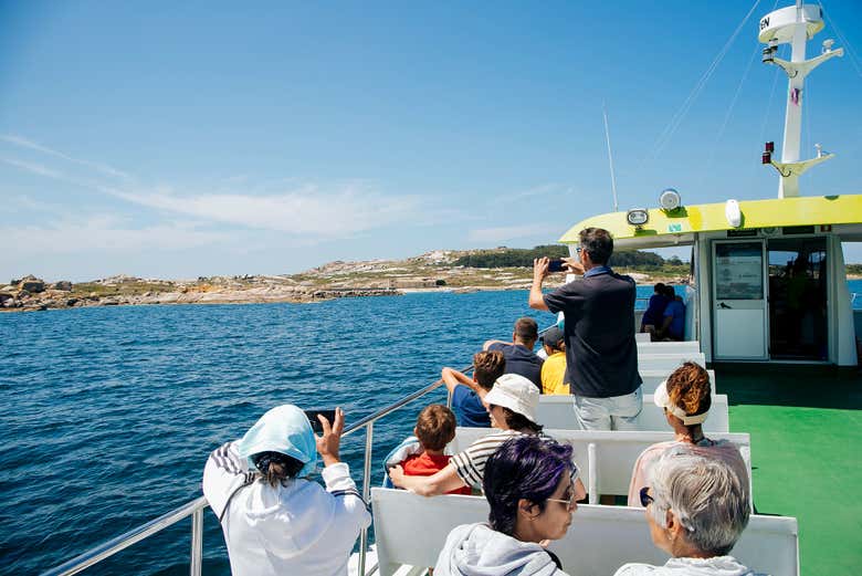 Sailing along the Galician coast
