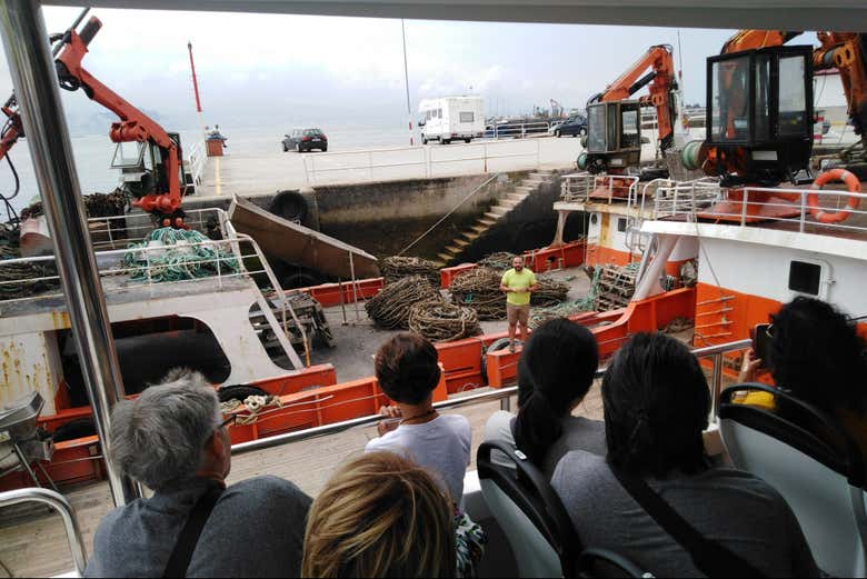 Preparados para el paseo en barco