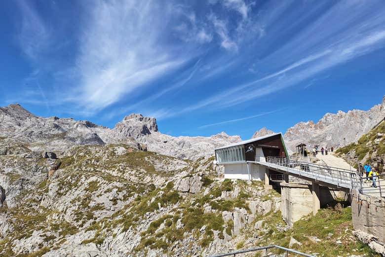 La stazione della funivia