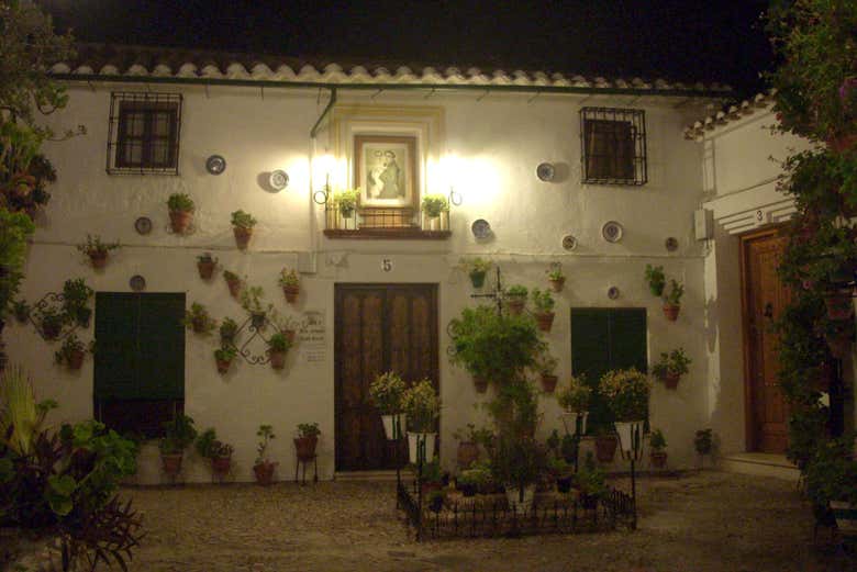 Disfrutando del tour nocturno por Priego de Córdoba