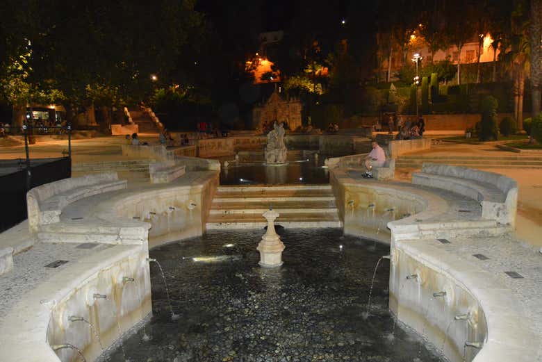 Contemplando la Fuente del Rey 