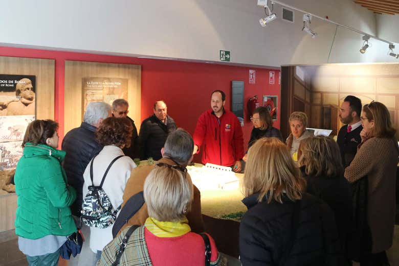 Visite de l'exposition du site