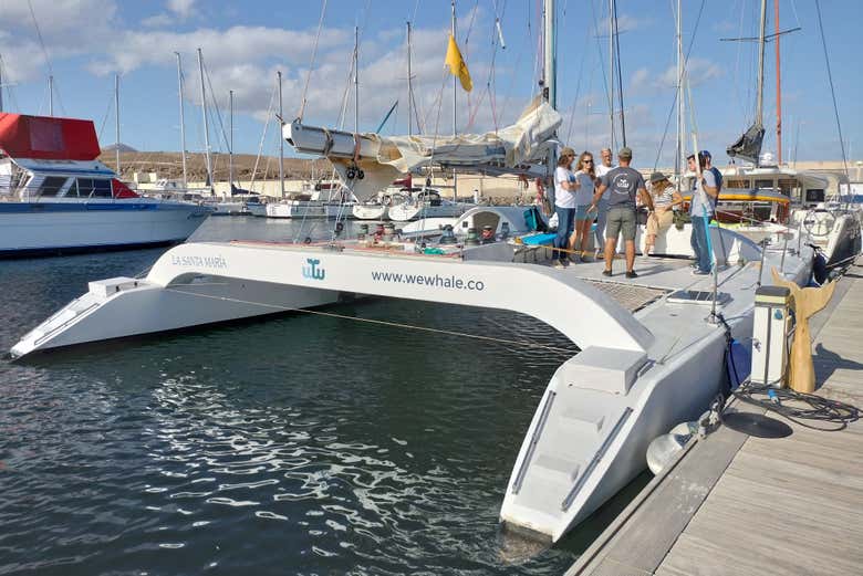 Subiendo al barco