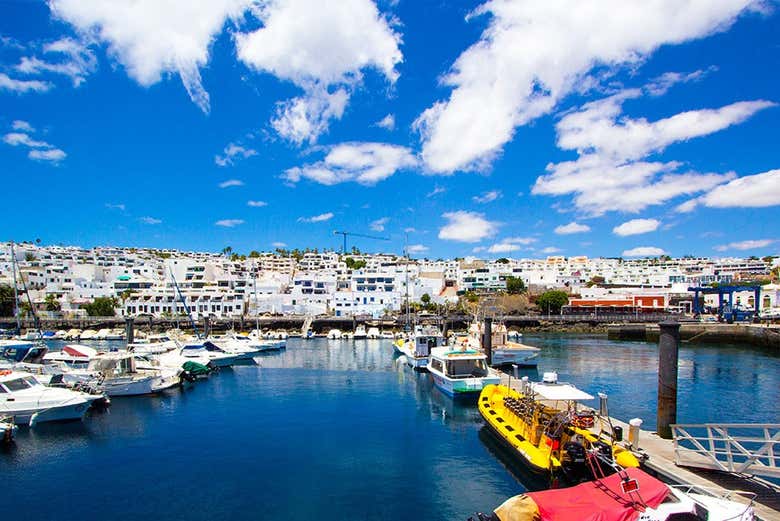 Admiring views of Puerto del Carmen