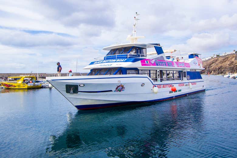 Navegando pela costa leste de Lanzarote