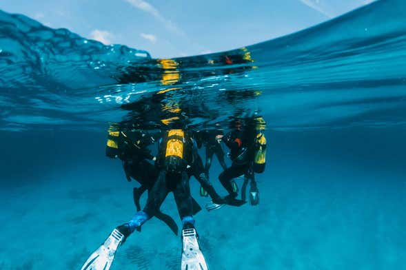 Curso de buceo PADI Open Water en Puerto Addaya