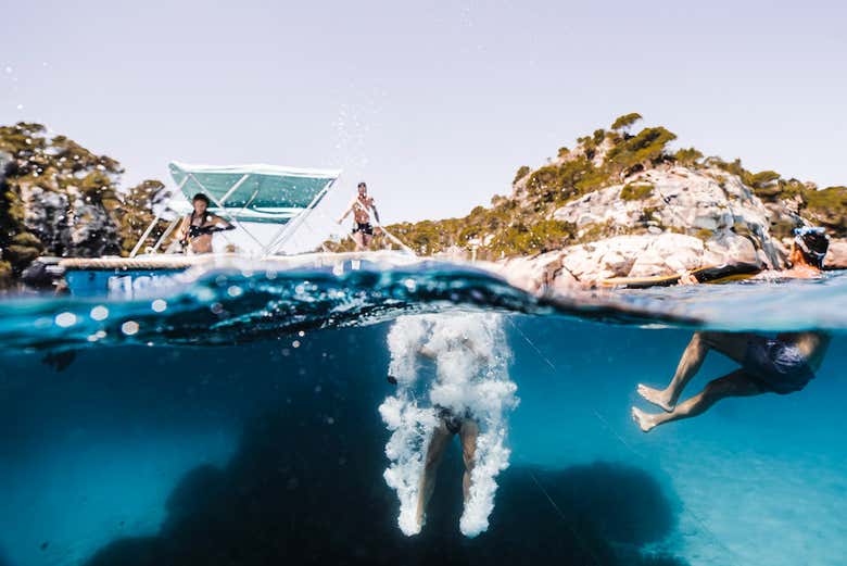Nagez dans les eaux turquoise