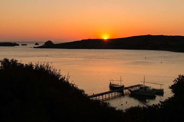 Tour en kayak por la bahía de Addaya al atardecer
