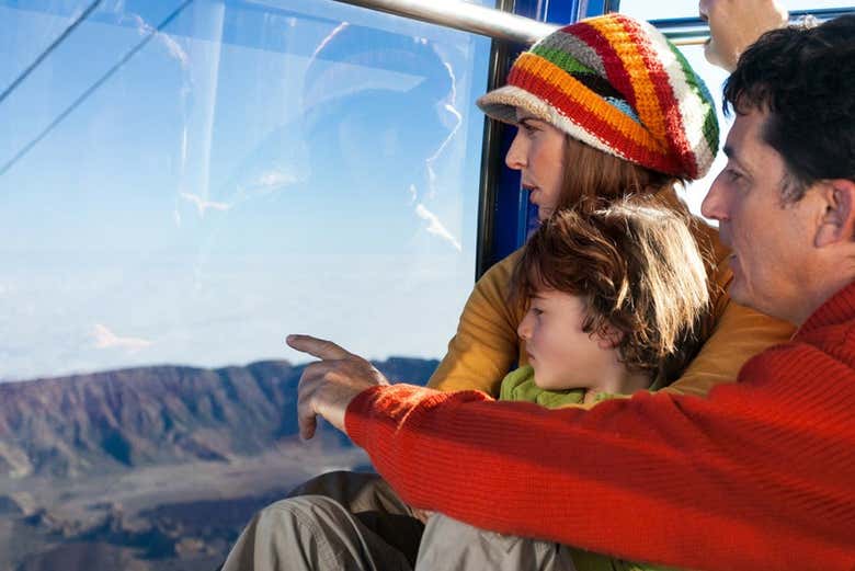 Vistas desde la cabina del teleférico