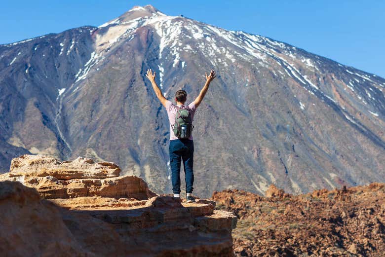 Contemplando as paisagens das Canhadas do Teide