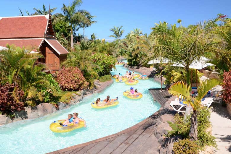 Sulle rapide del Siam Park