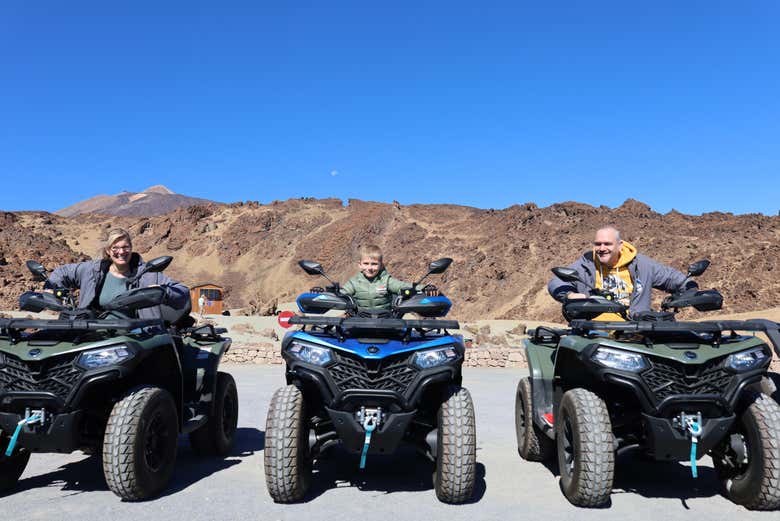 En famille avec les quads !