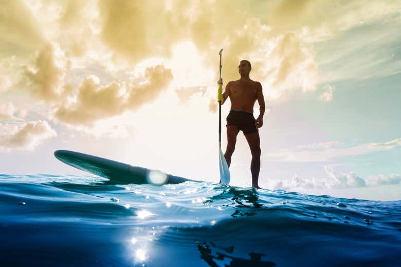 Paddle surf en el Puerto de la Cruz