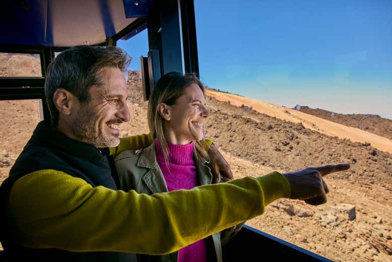 Disfrutando de la vista del Teide