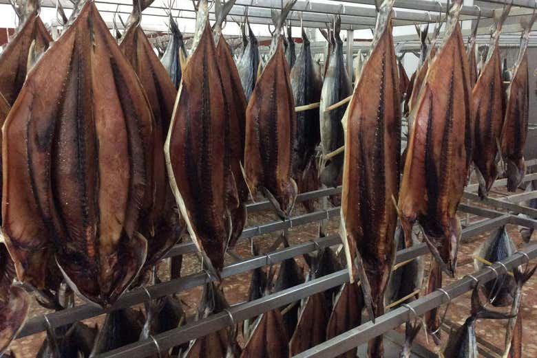 Processo di essiccazione del tonno