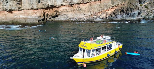 Balade en bateau à Puerto de Mogán + Snorkeling