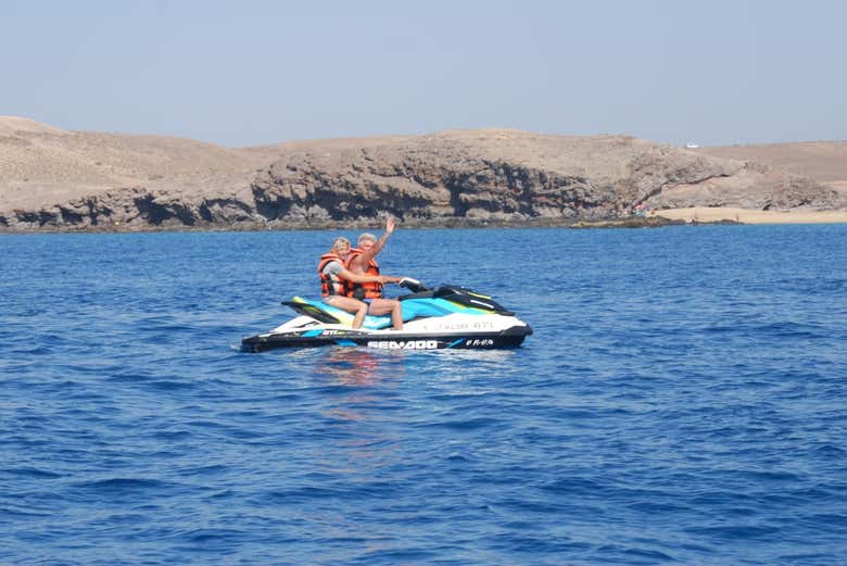 Moto de agua en Lanzarote