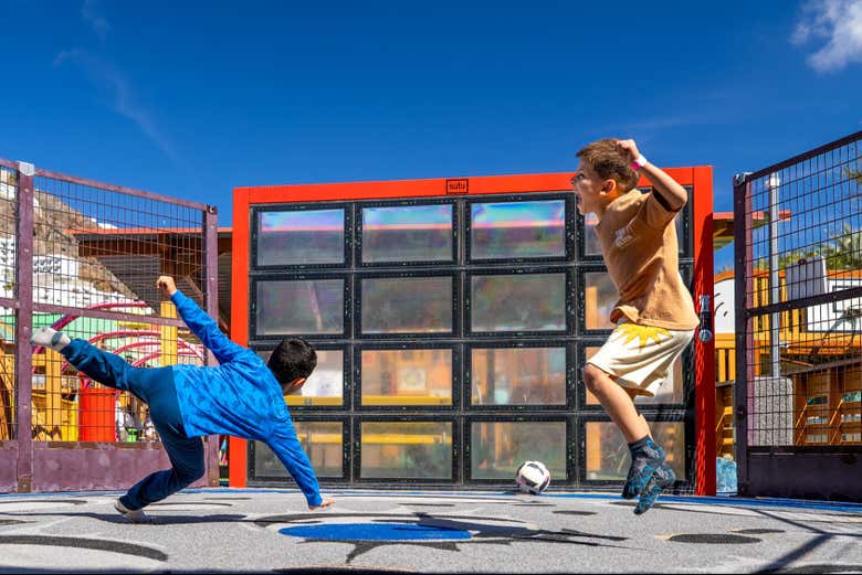 Camas elásticas del parque