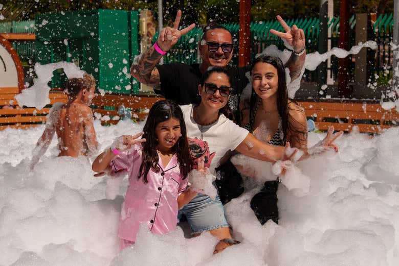 ¡Hasta viviréis una fiesta de la espuma!