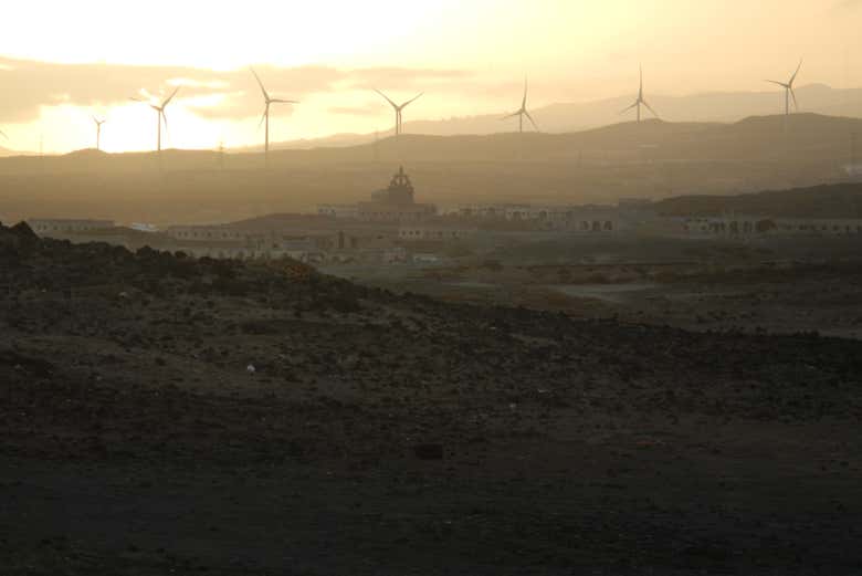 Tramonto nel sud di Tenerife