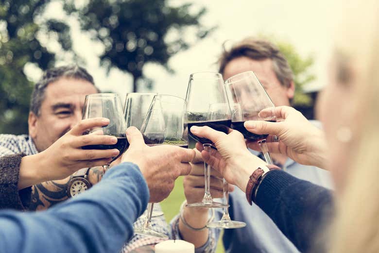 Degustazione del vino di Huelva