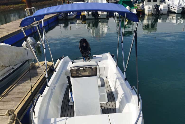 O barco da atividade