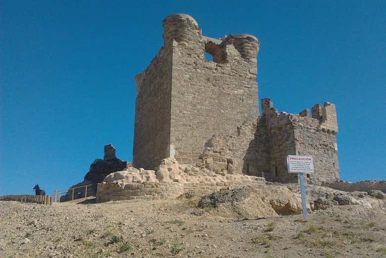Disfrutando del tour por el castillo de Quel